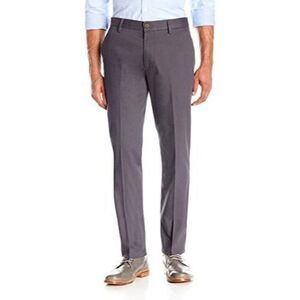 Goodthreads Mens Gray High Rise Flat Front Straight Leg Chino Pant Size 34 X 30